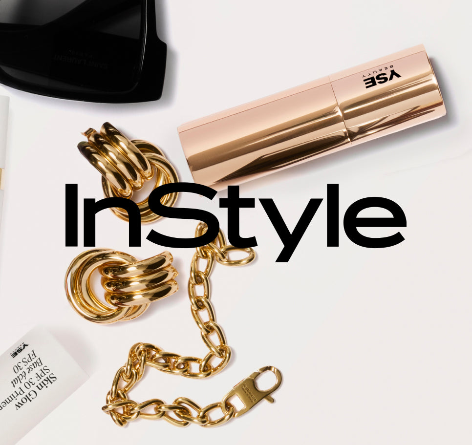 InStyle feature on the Vacation Glow Highlighter Stick with jewelry